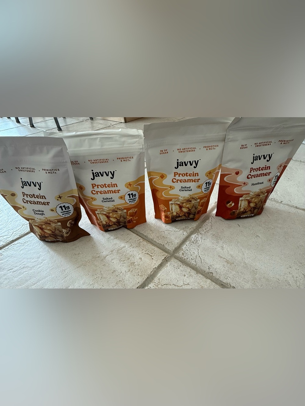 Javvy Protein Creamer Assorted Flavors 4 bags collagen protein creamer